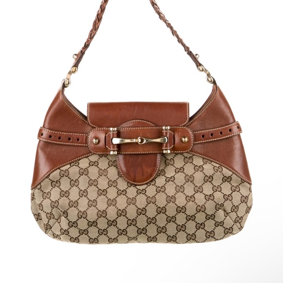 GUCCI Monogram Horsebit Bag - Picture 2 of 13